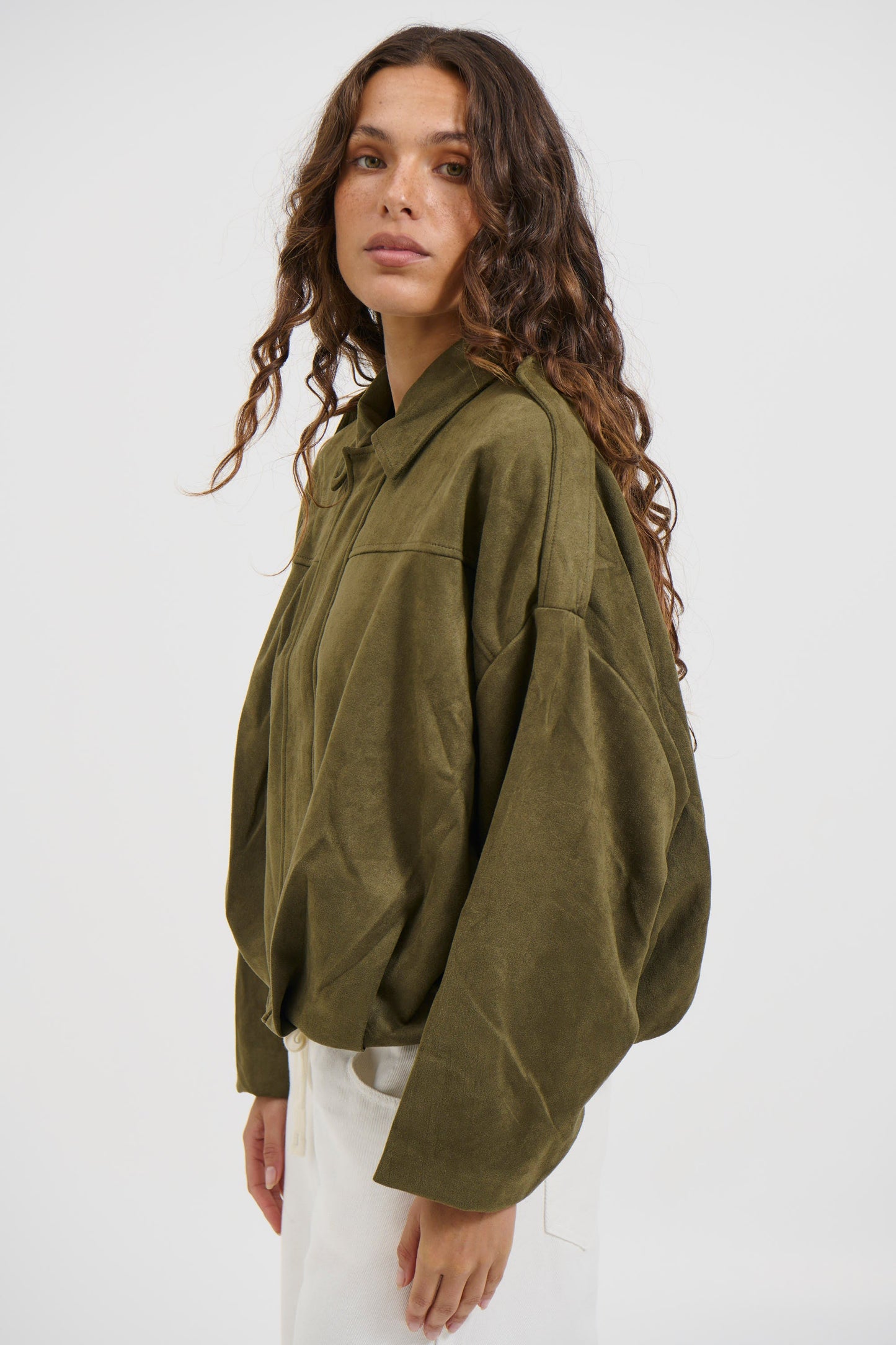 Veste harmonieuse en suédine