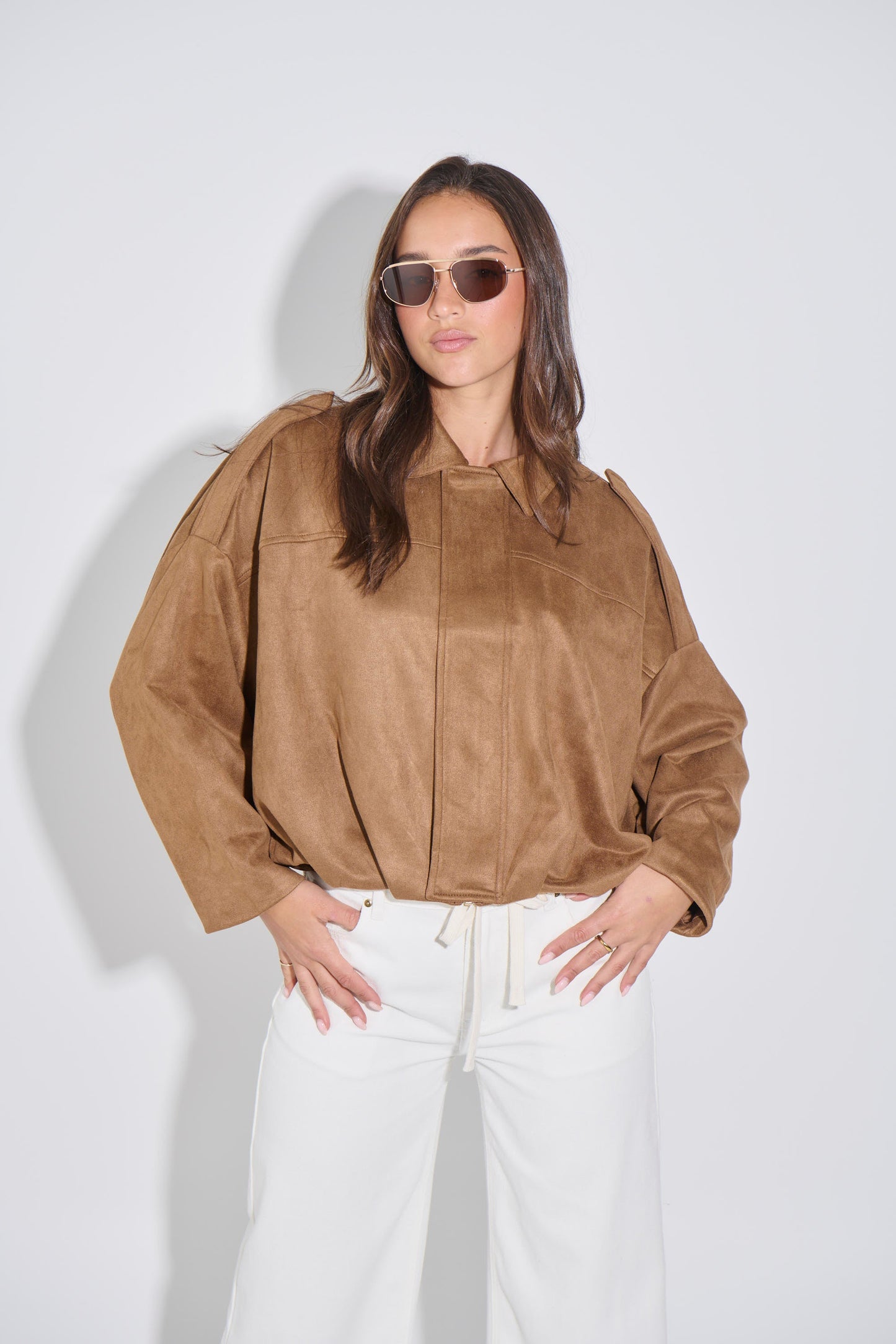 Veste harmonieuse en suédine