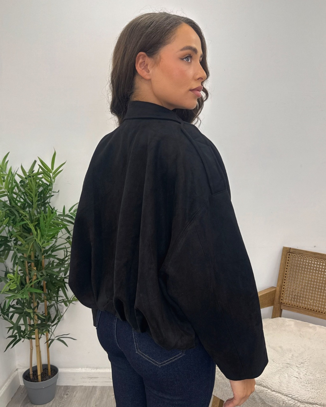Veste harmonieuse en suédine