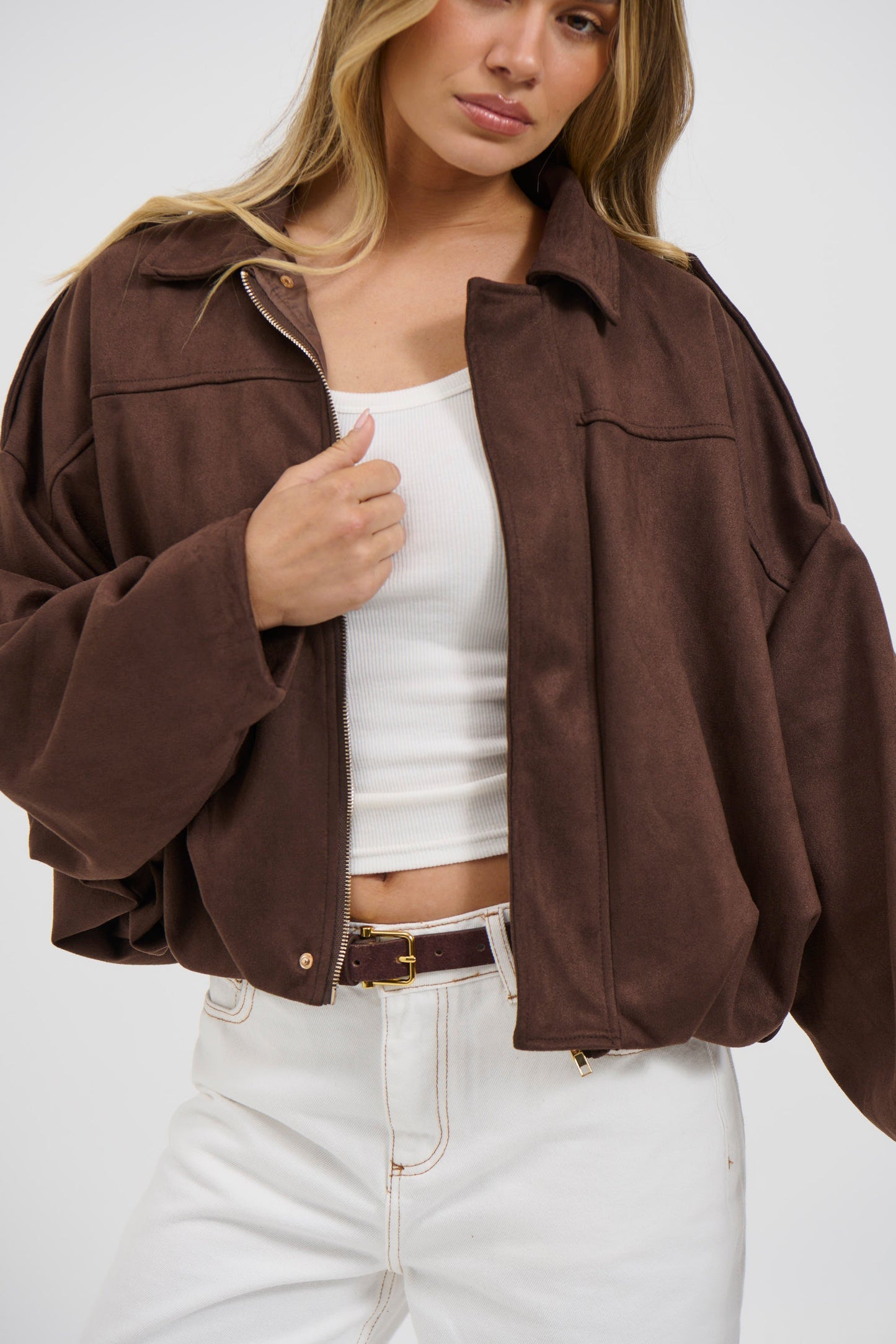 Veste harmonieuse en suédine